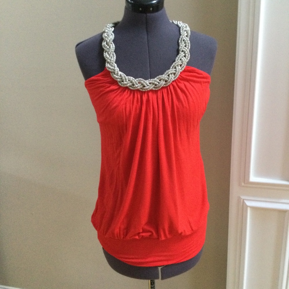 Beautiful RedHalter Top